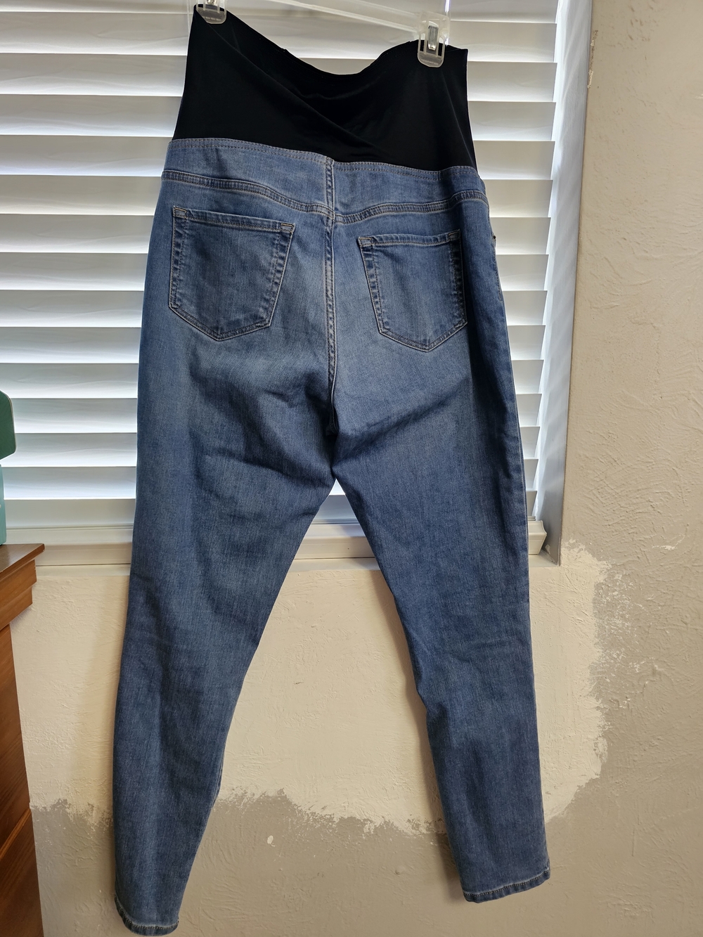 Isabel Maternity by Ingrid & Isabel Blue Denim Jeans with Black Overband (#79) - Picture 6 of 6